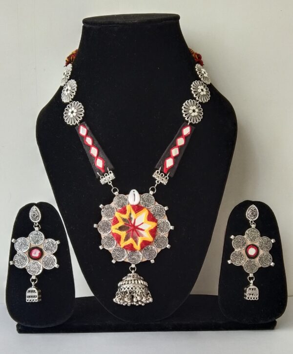 Handcrafted Necklace and Earrings Set For Navratri