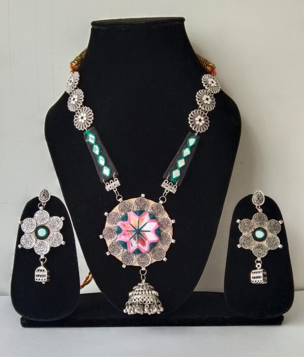 Handcrafted Necklace and Earrings Set For Navratri