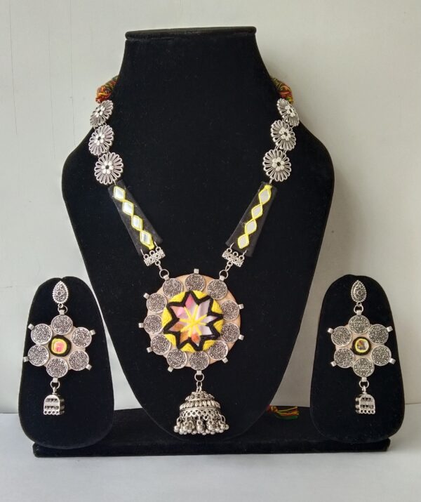 Handcrafted Necklace and Earrings Set For Navratri